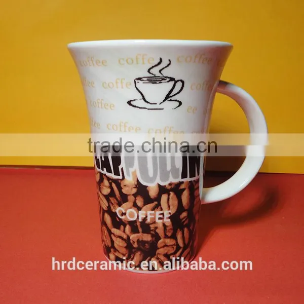 340 ml Restaurant Crockery Hotel White Porcelain Coffee Cups photo-2