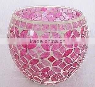 Crackle Valentines Candle Holder photo-3