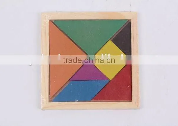 Educational Toy Colorful Wooden Jigsaw Puzzles/tangram Puzzle/seven-piece Puzzle Toy for Children photo-4