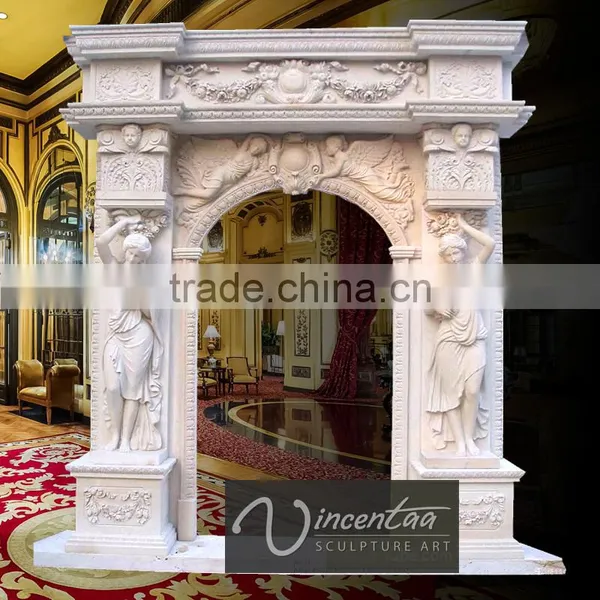 Hot Sale Modern Home Decor Stone Carvings and Sculpture Marble Interior Door Surrounds photo-3