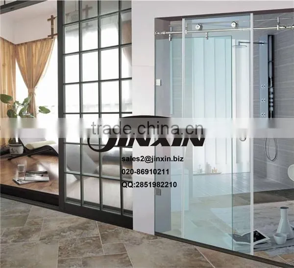 Guangzhou JINXIN 1200mm Sliding Glass Shower Doors With Toughened Safety Glass