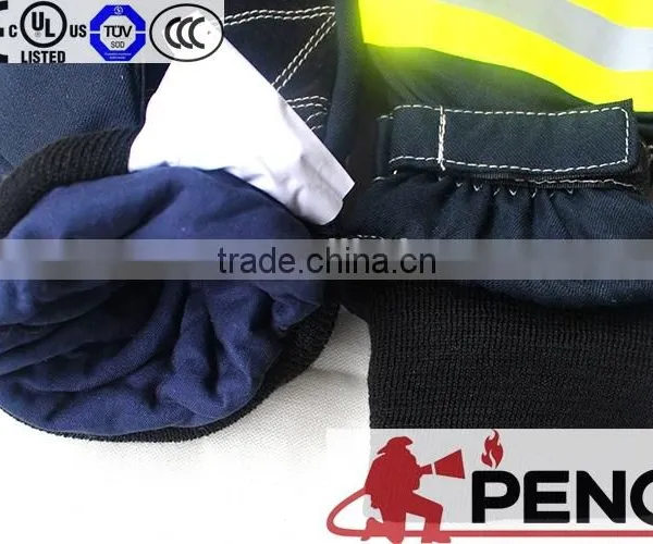 Fire Fight Gloves Elastic Cuff Good Grasping Cowhide Palm Colorful Flame Retardant Hand Fingers Protected Preventing Burnt photo-6