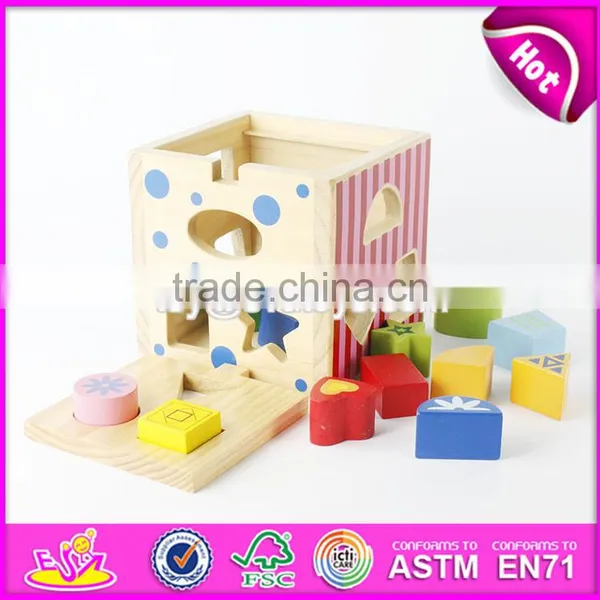 Best Children Coordinating Eye and Hand Wooden Educational Toys Funny Shape Blocks Kids Wooden Educational Toys W12D067 photo-4