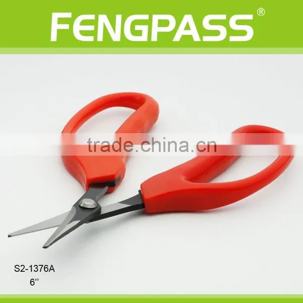 S2-1376A 6 Inch PP Handle With Stainless Steel Black Coating Blade Hot Sell High Quality Garden Scissors photo-3