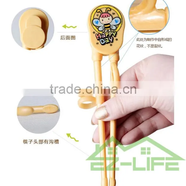 ECO PLA Plastic Training Chopstick Spoon and Fork Baby Flatware Set photo-2
