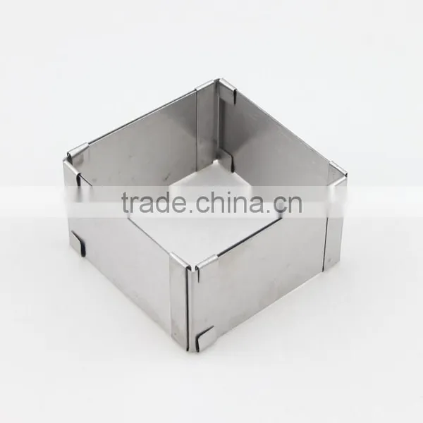 Adjustable Square Frame Mould Stainless Steel Cake Mold Baking Tools for Cakes photo-4