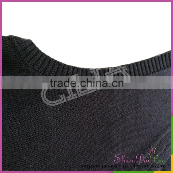 Good Factory Manufactures Winter v Shape Knitted Pullover Sweater photo-4