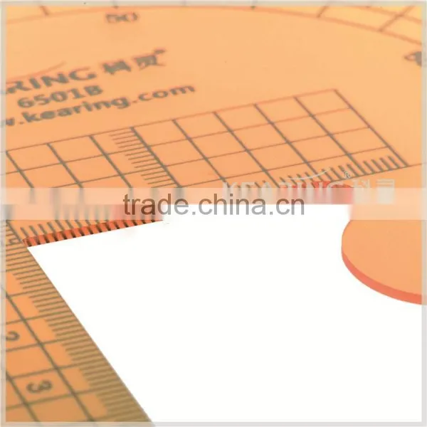 Kearing Brand, 60cm & 40cm Economical Multifunctional Ruler, for Fashion Design Market, Flexible Transparent Yellow Ruler #6501B photo-4