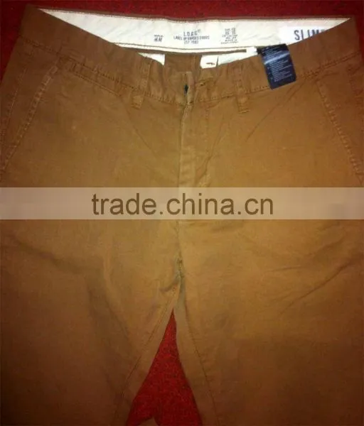 Cotton Stretched Skinny Mens Khaki Pant and Trouser photo-6