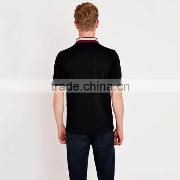 Men's Slim Fit Colorful Collar Fashion Polo Shirt,polo Shirt Different Colors photo-2