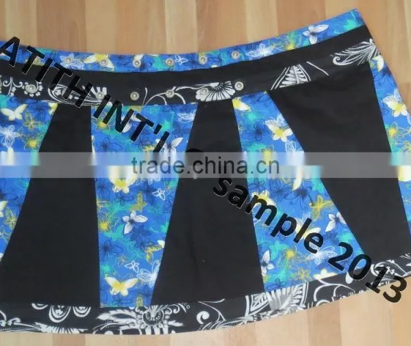 Two Sided Wear Ladies Mini Lace Skirt With Pocket photo-6