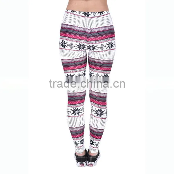 New Arrival Sublimated Polyster Spandex Striped Legging Customized Design Yoga Pants Wholesale photo-2