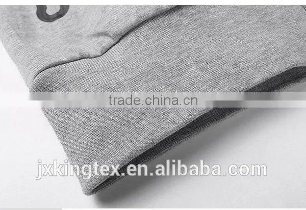 2018 Spring/Autumn Mens Fashion Hoodie Sleeve Contrast Two Pocket Cotton Gym Plain Long Sleeve Full Face Zip Hoodie Set photo-6