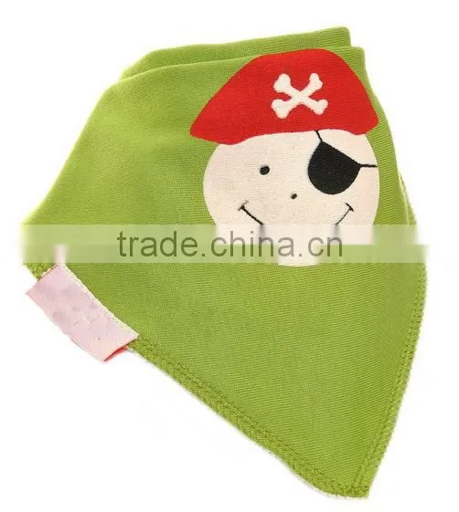China Printing Cotton Custom Absorbent Dribbler Bandana Baby Bibs Wholesale photo-4