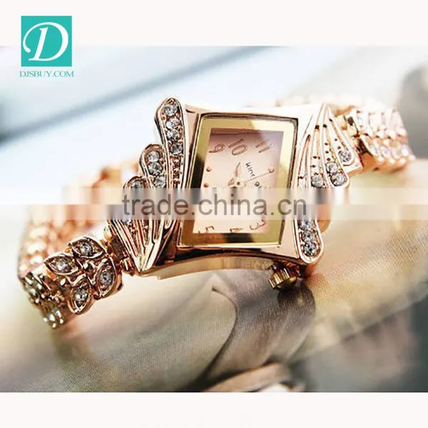 2016 Hot Sale Fashion Gold Wrist Watch Bracelet Women Watches photo-3