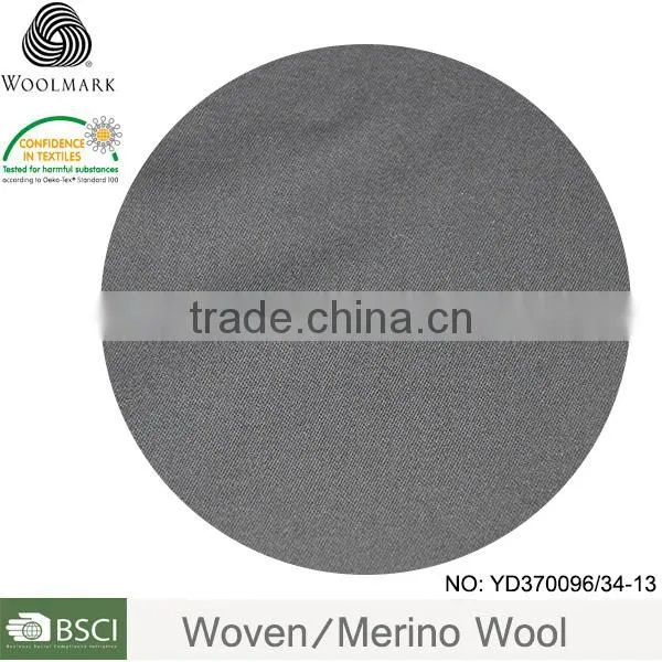 Wool Poly Blend Fabric Wholesale, 300g/m Wool Suit Fabric photo-4