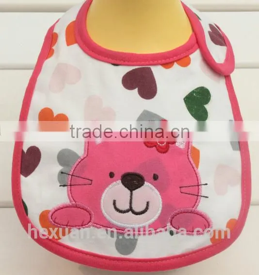 OEM or Stocked Infant Animal Waterproof Knitting Custom Print Bibs for Baby photo-5