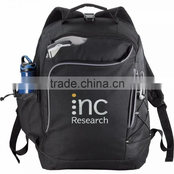 Summit TSA 15" Computer Backpack - Front Zippered Pocket With Deluxe Organization and Comes With Your Logo. photo-2