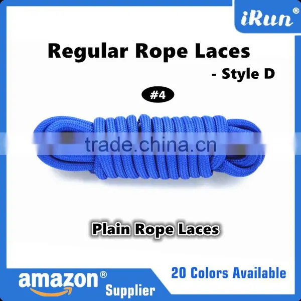 Dark Grey Polyester Yeezy Rope Laces For Runners - Plain Rope Laces Amazon Supplier - Elegant Lace for Ladies photo-2