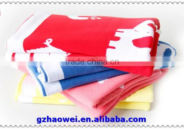 Heart Printed Knit Thin Baby Wool Blanket photo-3