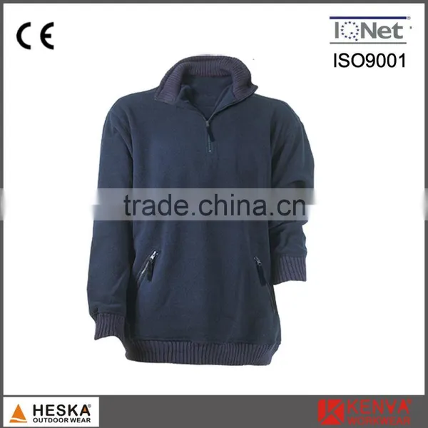 Industrial Rib Collar 1/4zipper Mens Thick Warm Jacket photo-2