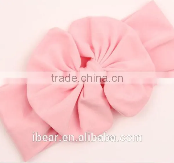Dupioni Silk Baby Headband Kids Hair Accessories With Lace Rhinestone photo-3