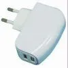 Dual USB Charger With 5V Output Voltage, Dual USB Port and Korea AC Plug