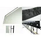 Eyelets Foldable Projection Screens With HD Flexible Matte White , 3D Silver
