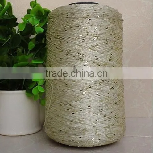 pet sequin thread with back glue