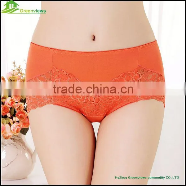 High Quality Newest Women Bamboo Fiber Underwear Girl Lace Boyshort Ladies Hipster Women Bamboo Underwear Panties photo-4