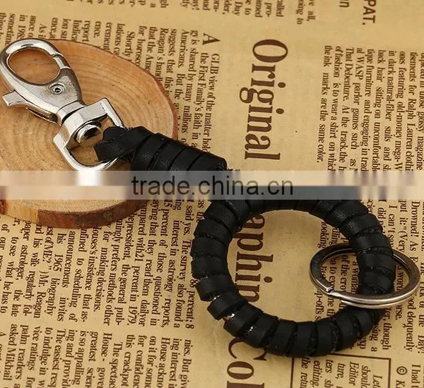 Punk Men PU Leather Keyring Keychain Key Ring Chain Keyfob,Llavero photo-4