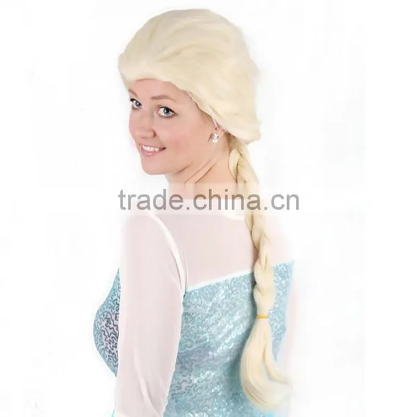 Wholesale Adult Princess Elsa Or Anna Wigs Long Hair For Celebrations photo-2
