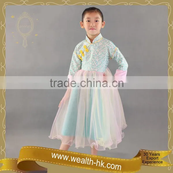 Chinese Dolls Style Girls Fancy Party Dress photo-2