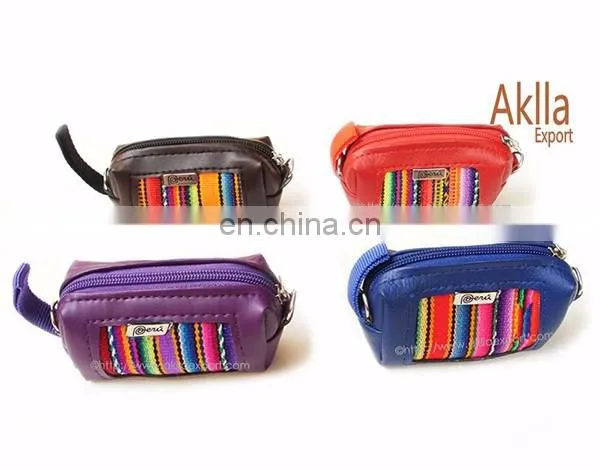 Beautiful Aguayo Coin Purses of Peruvian Blanket and Synthetic Leather photo-2