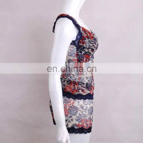 HOT Sale Flower Design Transparent Style Young Lady Boyshort Lace Panties photo-4
