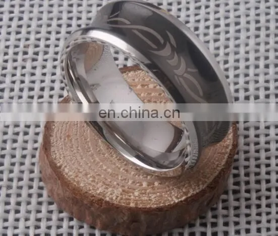 Hot Sale GODBEAD Shiny Black Men's Ring Tungsten Carbide Wedding Ring Men Women Stainless Steel Triangle Mark Rings photo-5