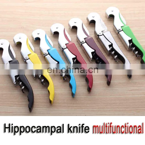 High Quality 72g Stainless Steel Hippocampal Knife Red Wine Opener Multifunction Tools Cockscrew photo-5