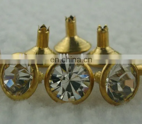 Diamond brass decorative rivets with high quality