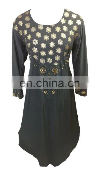 2017 Casual Wear Floral Printed Burkha / Latest Islamic Wear Abaya Burqa For Muslim Wear (dubai Abaya 2017) photo-3