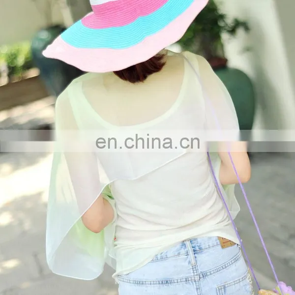 2015 Summer Uv Protection Hand-painted Raglan Sleeves Shawls(PP540EL-P) photo-2