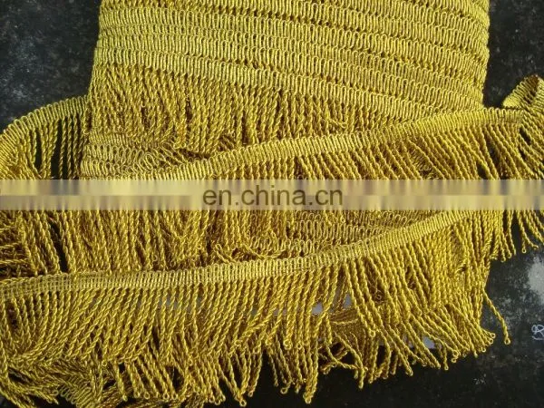 Metallic New Design Curtain Tassel Fringe - Decorative Tassels Fringe With Trimming photo-2