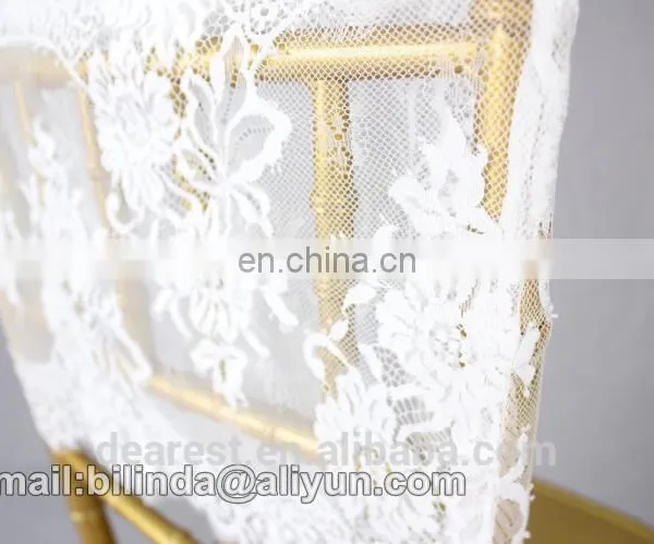 Lace Chair Cap, Chiavari Chair Sash,black and White Wedding Chair Decoration photo-3