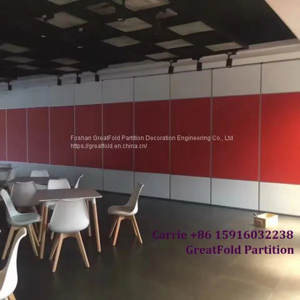 Office Decoration Movable Partition Wood Folding Partition Wall For Hall