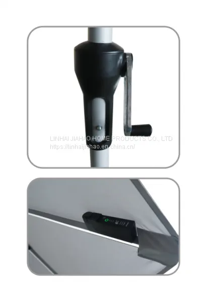 270-8 Market Umbrella With LED Straight Light and Center Lamp Light photo-2