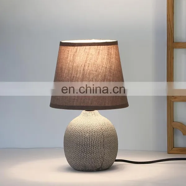 Antique Design Porcelain Night Lamp Restaurant Hotel Home Cheap Brown Ceramic Table Lamp photo-5