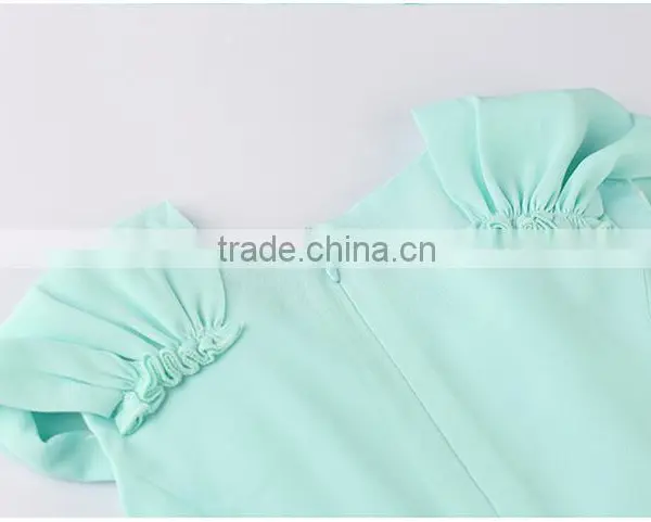 China Supplier Blue Fancy Dresses for Baby Girl Cotton Dresses photo-5