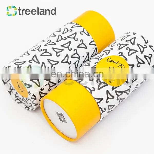 Custom Logo T-shirt Packaging Boxes T-shirt Paper Tube photo-2
