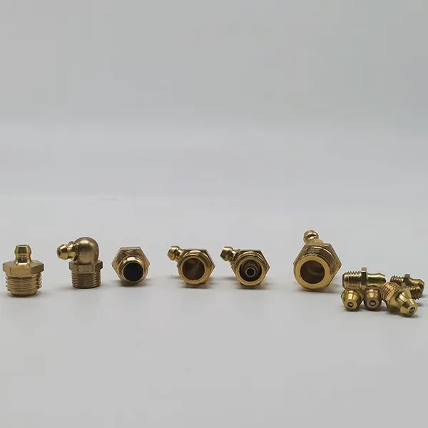 Brass Straight Grease Fitting M8x1mm Metric Thread Hydraulic Grease Fitting photo-5