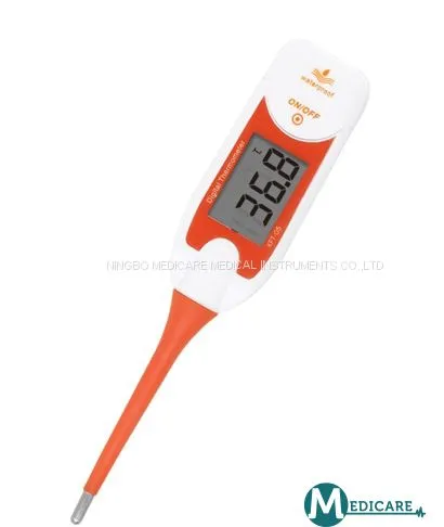 10s Flexible Tip Waterproof Digital Thermometer, Large LCD 3colors Backlight IP 55 photo-2