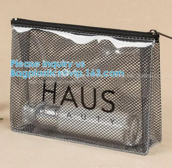 EVA Garment Packing Cosmetic Tote Bags Packaging / Cosmetic Storage Bag Clear Travel Makeup Bag Shoulder Pvc Cosmetic Bags photo-5
